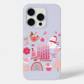 Moderne Kerstmis Case-Mate iPhone Case (Achterkant)