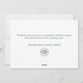 Moderne kerstmis Compositie Corporate Greeting Ho Feestdagenkaart (Achterkant)