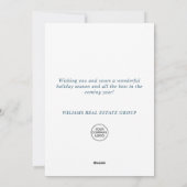 Moderne kerstmis Compositie Corporate Greeting Ho Feestdagenkaart (Achterkant)