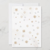 Moderne Kerstmis dennenbomen Vakantie Party Invite Kaart (Achterkant)