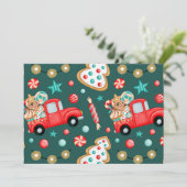 Moderne Kerstmis Esthetiek - Winter Festief Kaart (Staand voorkant)