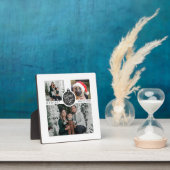 Moderne Kerstmis Familie 4 Fotocollage Fotoplaat (Insitu)