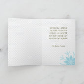 Moderne Kerstmis Feestdagen Kaart (Binnen)