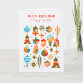Moderne Kerstmis Feestdagen Kaart