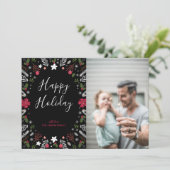 Moderne kerstmis, feestelijke foto-Wenskaart Feestdagenkaart (Staand voorkant)