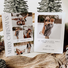 Moderne Kerstmis Fotokaart | Kerstkaart Kaart
