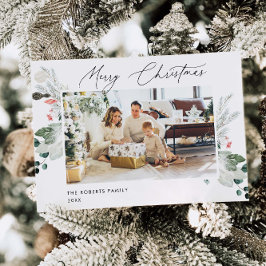 Moderne Kerstmis Fotokaart | Kerstkaart Kaart