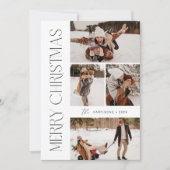 Moderne Kerstmis Fotokaart | Kerstkaart Kaart (Voorkant)