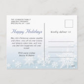 Moderne Kerstmis geloven dat FOTO Greeting Feestdagenkaart (Achterkant)