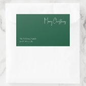 Moderne Kerstmis | Gift Label groene familie (Tas)
