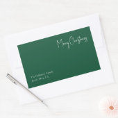 Moderne Kerstmis | Gift Label groene familie (Envelop)