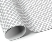 Moderne Kerstmis Grijs Patroon Cadeaupapier (Rol Hoek)