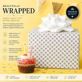 Moderne Kerstmis Grijs Patroon Cadeaupapier