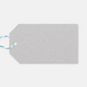 Moderne Kerstmis Grijs Patroon Cadeaupapier Cadeaulabel (Achterkant Horizontaal)