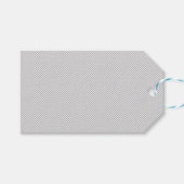Moderne Kerstmis Grijs Patroon Cadeaupapier Cadeaulabel (Voorkant (Horizontaal))