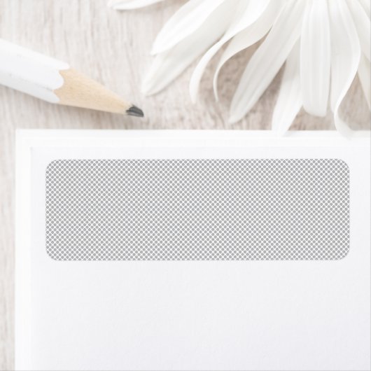 Moderne Kerstmis Grijs Patroon Cadeaupapier Etiket (Insitu)