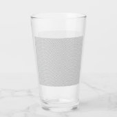 Moderne Kerstmis Grijs Patroon Cadeaupapier Glas (Achterkant)