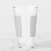 Moderne Kerstmis Grijs Patroon Cadeaupapier Glas (Rechts)