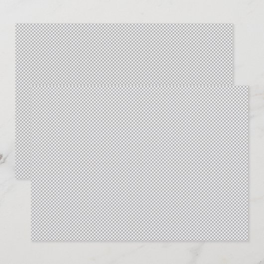Moderne Kerstmis Grijs Patroon Cadeaupapier Kaart (Voorkant / Achterkant)