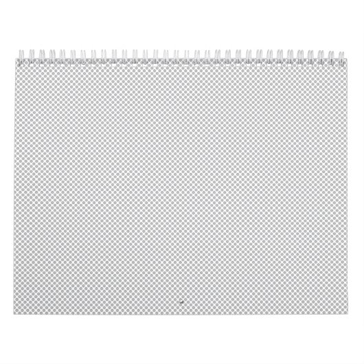 Moderne Kerstmis Grijs Patroon Cadeaupapier Kalender (Hoes)