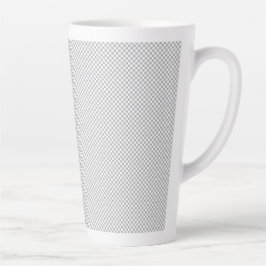 Moderne Kerstmis Grijs Patroon Cadeaupapier Latte Mok