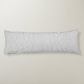 Moderne Kerstmis Grijs Patroon Cadeaupapier Lichaamskussen (Achterkant)