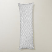 Moderne Kerstmis Grijs Patroon Cadeaupapier Lichaamskussen (Achterkant (Verticaal))