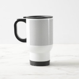 Moderne Kerstmis Grijs Patroon Cadeaupapier Reisbeker