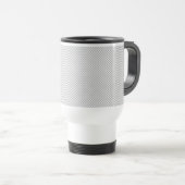 Moderne Kerstmis Grijs Patroon Cadeaupapier Reisbeker (Voorkant rechts)