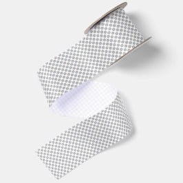 Moderne Kerstmis Grijs Patroon Cadeaupapier Satijnen Lint