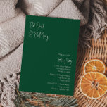 Moderne Kerstmis | Groene eet-Drink en wees lekker Kaart<br><div class="desc">Deze moderne kerst | groene drink en vrome wensen zijn perfect voor uw minimalistische sjabby chic boho green and white party. De minimale witte handgeschreven kalligrafie is delicaat en robuust, terwijl het klasje en elegant blijft. U zult vinden dat alles over dit product editable is, zodat voel vrij om afbeeldingen...</div>