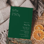 Moderne Kerstmis | Groene eet-Drink en wees lekker Kaart