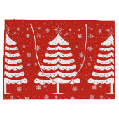 Moderne Kerstmis Groot Cadeauzakje (Achterkant)