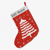 Moderne Kerstmis Grote Kerstsok (Achterkant (Hangend))