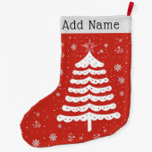 Moderne Kerstmis Grote Kerstsok (Achterkant)