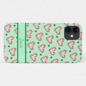 Moderne Kerstmis Hart Candy Cane Case-Mate iPhone Case (Achterkant (horizontaal))