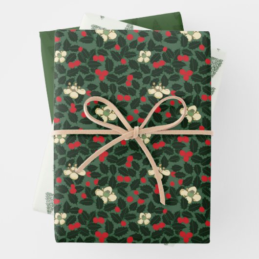 Moderne Kerstmis Inpakpapier Vel (In situ)