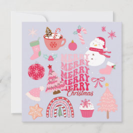 Moderne Kerstmis Kaart