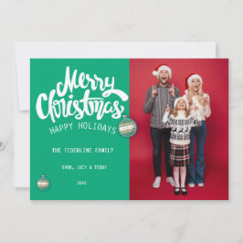 Moderne Kerstmis Kaart