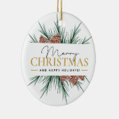 Moderne Kerstmis Keramisch Ornament (Rechts)