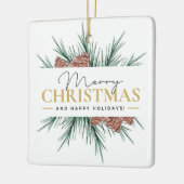 Moderne Kerstmis Keramisch Ornament (Links)