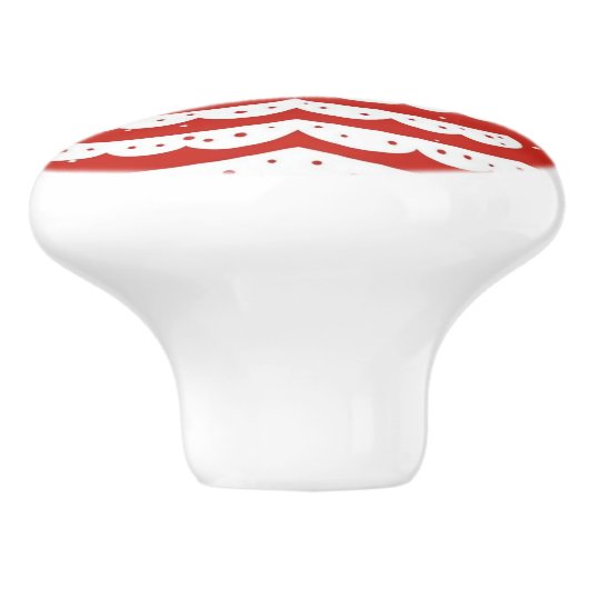 Moderne Kerstmis Keramische Knop (Zijkant)