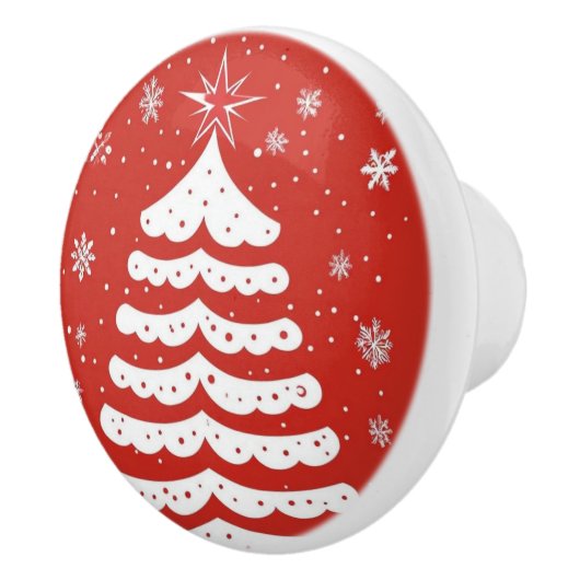 Moderne Kerstmis Keramische Knop (Rechts)