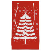 Moderne Kerstmis Klein Cadeauzakje (Voorkant)