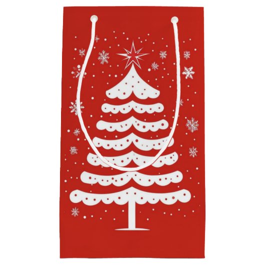 Moderne Kerstmis Klein Cadeauzakje (Voorkant)