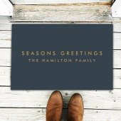 Moderne Kerstmis | Minimale slachting grijs en gou Deurmat