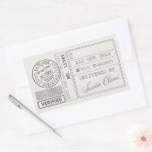 Moderne Kerstmis, minimalistisch, minimalistisch K Rechthoekige Sticker (Envelop)