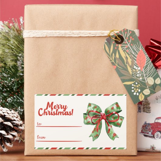 Moderne Kerstmis, minimalistisch, minimalistisch K Rechthoekige Sticker (Feestdagen)