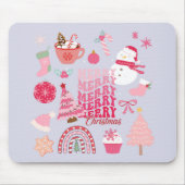 Moderne Kerstmis Muismat (Voorkant)