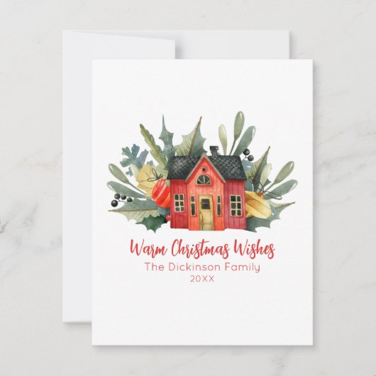 Moderne Kerstmis - nieuw startpunt voor foto's Notitiekaartje (Voorkant)